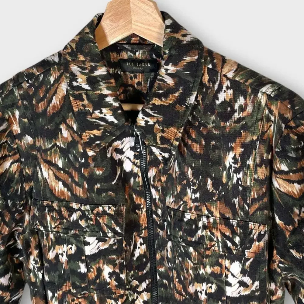 TED BAKER Inniza Urban Jacket LARGE *SEE NOTES* Cargo Pockets City Travel Casual
